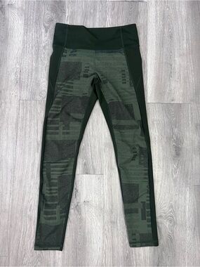 Under Armour Dark Green Patterned Leggings
